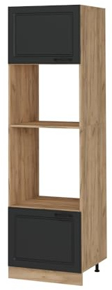 Vicco Armario para microondas R-Line, Antracita casa de Campo, 60 cm