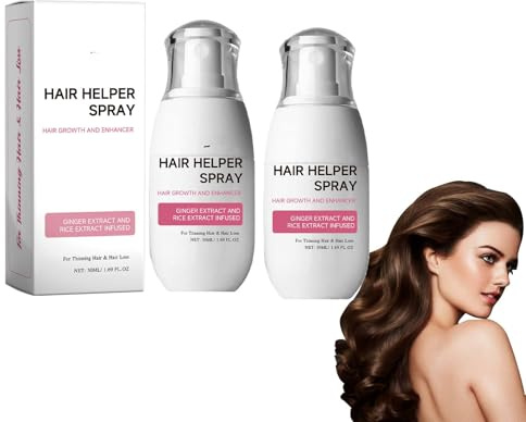 Hair Growth Spray – 2 pezzi Hair Revive 2.0 spray per capelli – Acqua di riso per la crescita dei capelli, Hair Helper Growth Spray per capelli sottili, capelli opachi, donne e uomini