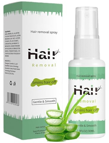 Haarentfernungsspray, Intim Schmerzloser Haarentferner für Empfindliche Haut, Enthaarungscreme für Beine, Arme, Achselhöhlen und Private Bereiche, Nicht reizend Schmerzlos für Frauen Männer