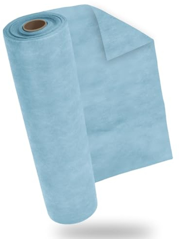PHILORN 30cm x 25m Vlies Tischläufer Blau – Dekoratives Tischband auf Rolle für Hochzeit, Taufe, Konfirmation, Geburtstag & Gartenparty