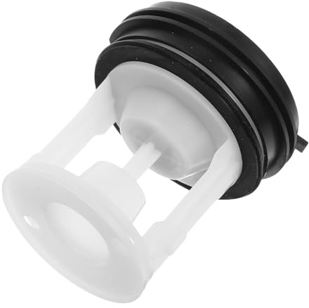 Washing Machine Drain Pipe Sealer Cover with 2 Hole Abs Black