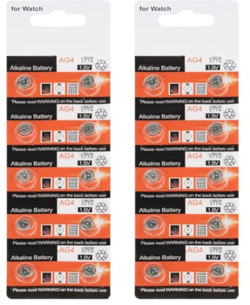 Lot de 20/10 piles bouton AG4 377/LR626sw pour montre - 1,5 V - Pour petits appareils électroniques