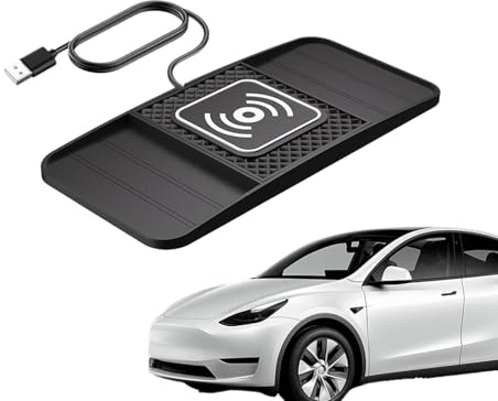 Duvcoywae Base De Cargador Inalámbrico para Coche | Cargador De Teléfono Móvil para Vehículos | Base Antideslizante para Cargar Teléfonos En Sedanes SUV Camionetas Tabletas