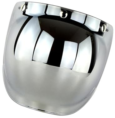 SOIMISS Visiera Per Casco Da Moto Antivento Tre Fibbie, Supporto Cintura Regolabile, Lente Antiriflesso in Pc Infrangibile Per Protezione Viso Bici e Moto Sotto Sole e Vento