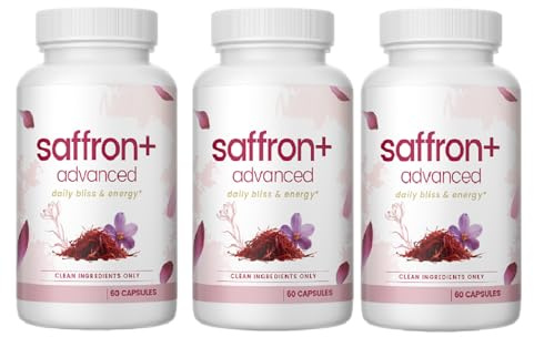 Estratto di zafferano – Supporto energetico per l'umore, facile da usare,3pcs