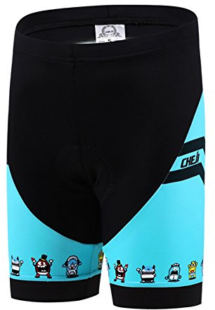 SXSHUN Maillot de Cyclisme Enfant Garçon Fille T-shirt à Manches Courtes Maillot de Cuissard avec 3D Coussin de Siège Sport Shorts Vélo Vêtements