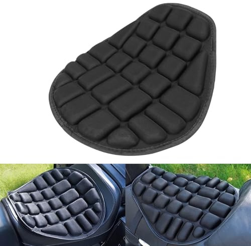 Motorradkissen mit 3D-Luftmatten-Atmungsaktivität, elastisches EVA-Material, flache Rillenkühlung, rutschfeste Bandagen mit Bodenpartikeln für sicheren Sitz