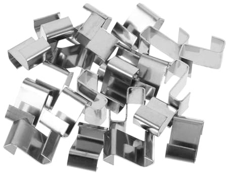 GETAJGHSD Set di riparazione per serra in acciaio inox, 100 pezzi, clip di fissaggio per lastre di vetro, resistenti alle tempeste