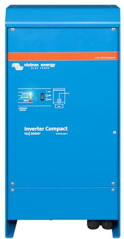 Victron Energy 2000VA 12-Volt 230V AC Reiner Sinus Wechselrichter, Kompakt