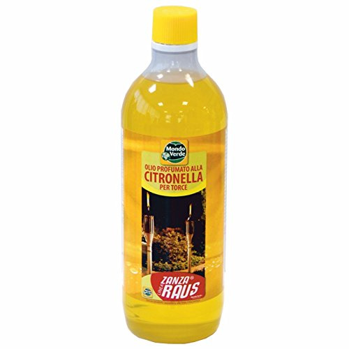Zanzar Olio alla Citronella Liquido per Torce Lampada Antizanzare 1 Lt