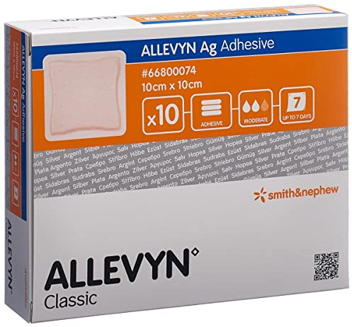 Smith & Nephew Allevyn AG Klebepflaster, 10 x 10 cm, 10 Stück