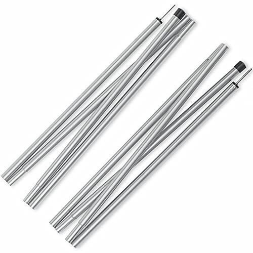 YHMT Stangen für Sonnensegel 2 x 1/1.5/2/2.5 M Zeltstange Teleskop inkl Zwischen 100cm bis 250cm Teleskopstange für Zelte Tarps Ultraleichte Tarpstange