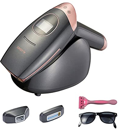 Dispositivo di depilazione Ipl, attrezzatura per il ringiovanimento della pelle, sistema di rimozione del punto di ghiaccio indolore e permanente per corpo, viso e bikini,Black
