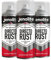 JENOLITE Directorust Rosso Cremisi Satinato | Vernice spray multisuperficie | Per l'uso su legno, metallo, plastica, ceramica e superfici arrugginite | 3 x 400ml (RAL 3027)