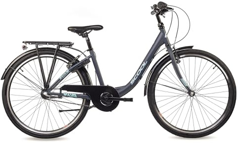 S’COOL Kinderfahrrad 20, 24, 26 Zoll, 3-Gang Nabenschaltung mit Rücktrittbremse, Chix, Körpergröße 115–165 cm, 6–14 Jahre, sicher für Schulweg, für Jungen & Mädchen