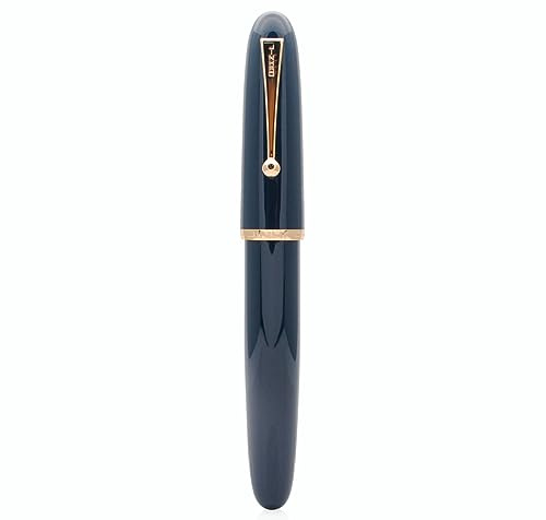 JINHAO DADAO 9019 Fountain Pen Acrylic Ink Pen with Ink Converter (Medium Nib, Dark Blue)