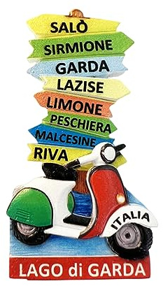 Gardasee Italien Kreativer Straßenschild Kühlschrankmagnet 3D Reise Souvenir Kühlschrank Dekoration Magnetaufkleber Handwerk Kollektion