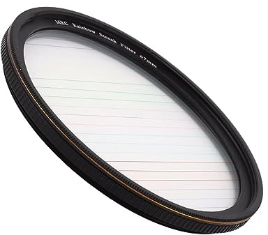Färgstarkt Streak Star-filter för Nattscener, Professionella Kamerafilter för Specialeffekter med Premium Optiskt Glas, Kompakt och Bärbart (77 mm)