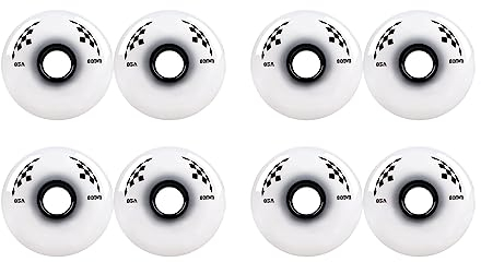 Inline Skate Rollen Inline Skate Räder 85A Indoor/Outdoor Rollschuh Räder 8er Pack 68 mm 72 mm 76 mm 80 mm Inline Räder für Gepäckräder Rollerräder