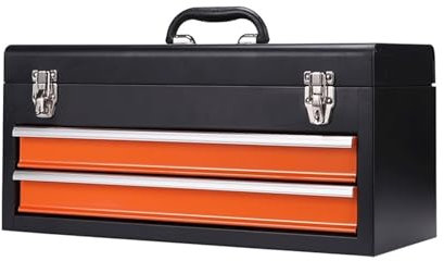 Tool Box Tool Storage Portable Drawer Tool Box Multipurpose Steel Toolbox/Chest Household Tools and Consumer Storage Metal Box for Tools Organization Toolbox for Home(S)