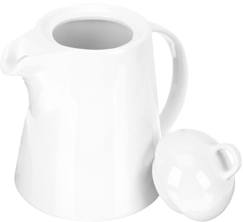 Alipis Bollitore da Caffè Facile da Pulire da Usare in Ceramica Bianco Design Elegante e Funzionale per Amanti del Caffè per Ufficio e Hotel