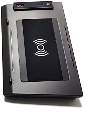 Pexorin Auto QI Kabelloses Ladegerät 15 W Schnelles Telefonladegerät Ladeplatte Pad Telefonhalter, for, A6 C8 A7 2019 2020 2021 Kabelloses Ladegerät(for 15W Single Coil)