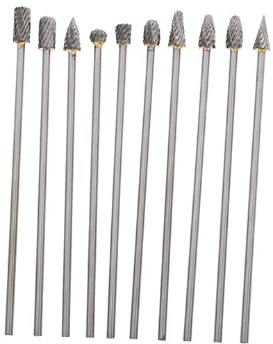 SZTVECFW 1 Alloy rotary file diamond grinding bits grinders power tools die drill bits for metal polishing rotary files 100mm white Tungsten Carbide wood crafts