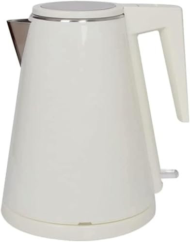 YIHANSS Electric Kettles Cordless Classic Electric Kettle with Fast Silent Boil Dry Protection Water Boiler Double Layer Hot Water Boiler 1.2l/42.2oz ease of use, White a