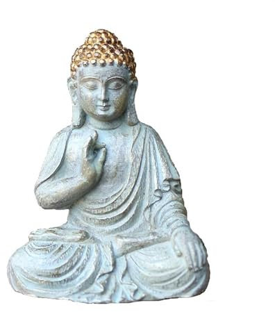 RLVYTA Skulpturen Mini-Buddha-Statue aus Kunstharz, Gartendekoration, Heimdekoration Heimdekoration