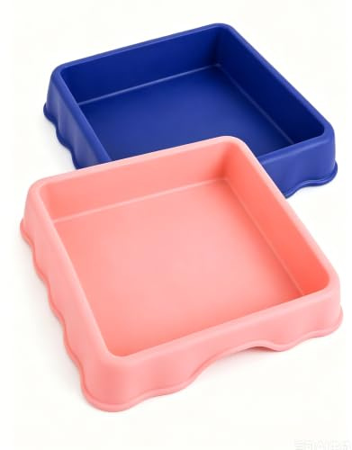 2 Pack Play Trays for Kids, Stackable Sand & Water Tray for Sensory Play and Messy Play, Plastic Activity Trays for Indoor Outdoor Learning, Classroom, Playroom & Garden