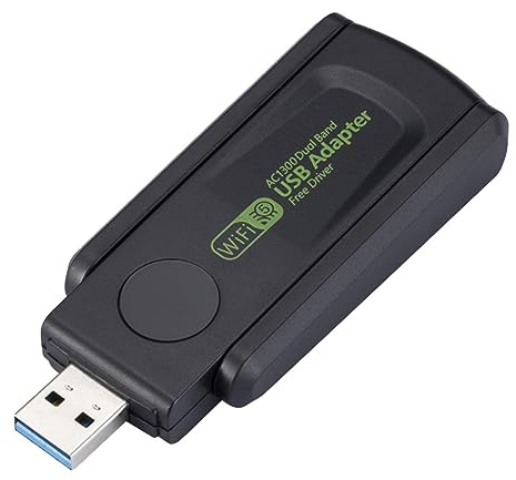 Adaptateur sans Fil USB, Adaptateur WiFi USB pour PC Adaptateurs réseau | Récepteur WiFi d'ordinateur de carte réseau sans fil double bande