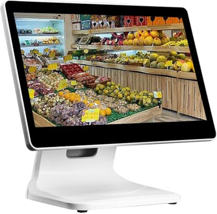 Kommerzieller Kassenbildschirm POS-Kassenbildschirm 1366 * 768 LED-Anzeige POS-Kassenbildschirm 4 GB 64 GB N2930 CPU, elektronische Registrierkasse für Handel, Imbiss, Supermarkt