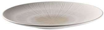 APS 85505 Assiette bleue Ø 33 cm, hauteur 3,5 cm, mélamine blanc/beige