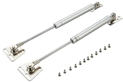 Operitacx 2pcs Heavy Duty 80n Hydraulic Gas Struts for Kitchen Cupboards and Furnitures, Metal Pneumatic Lift Supports with Screws, Load Bearing Gas Shocks to Keep Doors Open