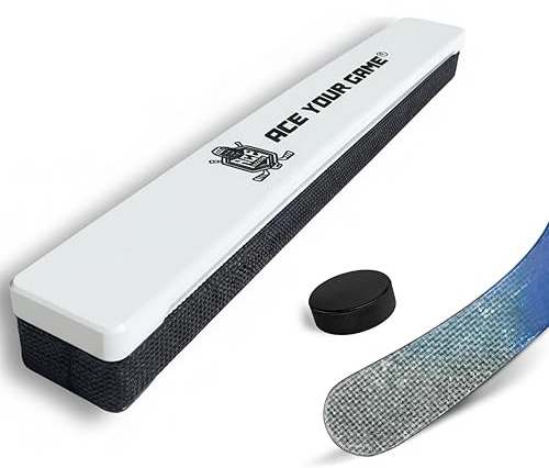 ACE HOCKEY Rapid Rebounder – 24 Double-Sided Hockey Passer & Puck Rebounder – Passing & Shooting Trainer for One-Timers – Hockey Training Equipment – Easy Setup, Screws & Stickers Included – White