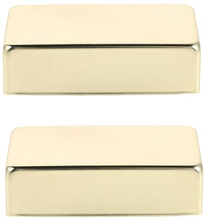 TOYANDONA 2 Tapas Para Pastillas De Guitarra Humbucker Protector De Pastillas Placa Protectora Tapas De Bobina Simple Estuche Dorado