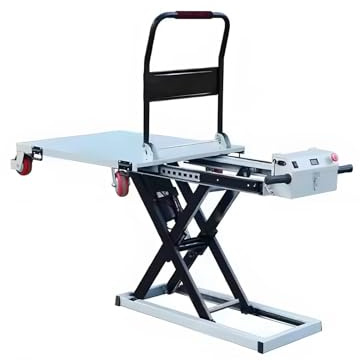 660lbs Capacity Electric Scissor Lift Table Cart - 39 Hydraulic Hand Truck, Portable Flatbed for Heavy Material Handling, Industrial Lifting Solutions, and Warehouse Use