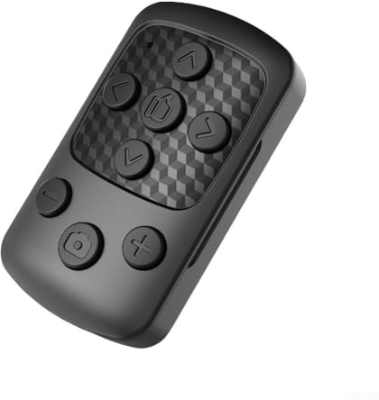 Telecomando per fotocamera wireless per Android e ios - Zoom in/out, interruttore fotocamera anteriore/posteriore, durata della batteria di 30 ore, design compatto 28,5 × 12,5 × 49,5 mm per vlogging e