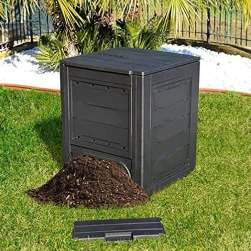Compostiera da Giardino e per Esterno per Rifiuti Organici, resistente alle intemperie e raggi UV