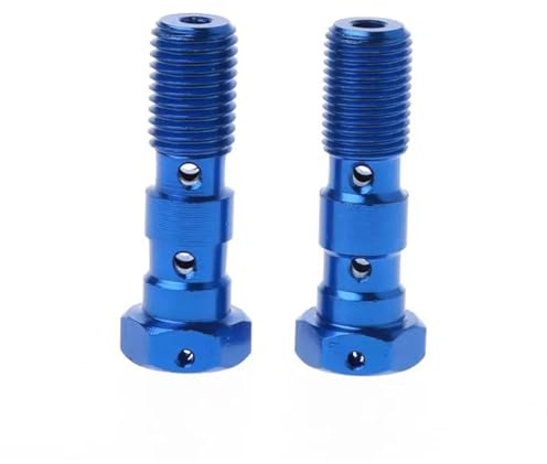 Xinglongs Banjo Hose Barb Bolt Fittings 8 Set Durable M10x1.0/M10x1.25 Brake Cylinder Oil Hose Screw Banjo Motorcycle Universal Tube Tubing Screws Bolts LX0E For Motorcycle Car(M10 1.0)