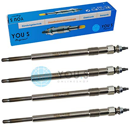 4 Stück YOU.S Original Glühkerzen Länge: 148,0 mm Spannung: 11,5 V - 1309471