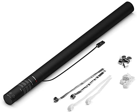 MagicFX Electric Cannon PRO Streamers White+Silver 80cm