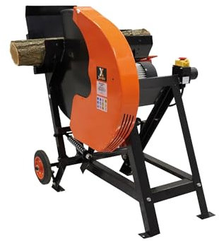 Brixo Scie à bûche 2600 W Coupe Ø 30 – 135 mm avec 2 roues carrellata Sherwood