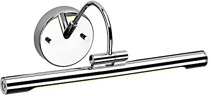 Licht-Erlebnisse LED Bilderleuchte in Chrom poliert 39cm lang verstellbarer Arm Wandlampe Bilder Beleuchtung