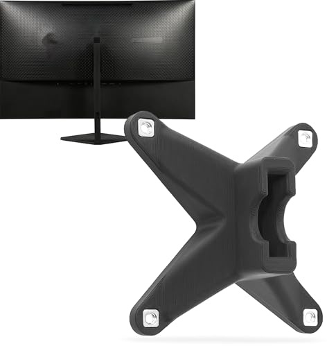 3IDEE VESA Adapter kompatibel mit Omen by HP Monitor (Omen 25 Gaming) - Monitor Halterung Adapter 75x75 mm - für Monitore ohne VESA Anschluss