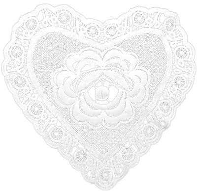 Baumwolle Spitze Deckchen Häkeln Handgemacht Spitze Untersetzer Rund Tischset Rustikal Tisch Deckchen Dekor für Esszimmer Kleidung Traumfänger Dekoration, Weiß Vintage-Hochzeit Teeparty,Stil6-6pcs