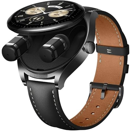 HUAWEI - Cuffie per orologio, cuffie e orologio sono disponibili in uno, innovativi controlli touch di ampia area, chiamate AI Noise Cancellation, leggere, compatibili con Android e iOS, nero +