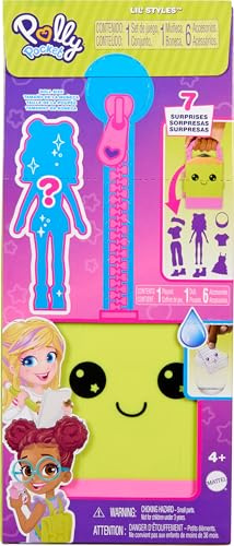 Polly Pocket Fashion Reveal Wardrobe Playset for Girls Ages 4 and Up