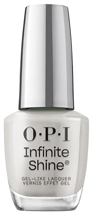 OPI Infinite Shine Gray it on Me – vorgehärtete Gel-Technologie ohne UV-Lampe – bis zu 11 Tage Halt – langanhaltender, veganer Nagellack – extra breiter ProWide Pinsel für makellosen Auftrag