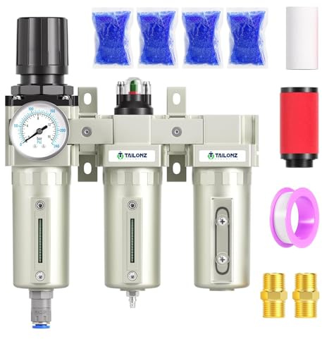 TAILONZ PNEUMATIC 0-1,6MPA 3/4” BSP Filtro terziario industriale per particolato, filtro a coalescenza, essiccatore e condizionatore d'aria (automatico).